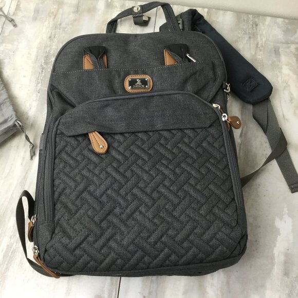 NEW Dikaslon Grey Diaper Bag - Picture 1 of 5